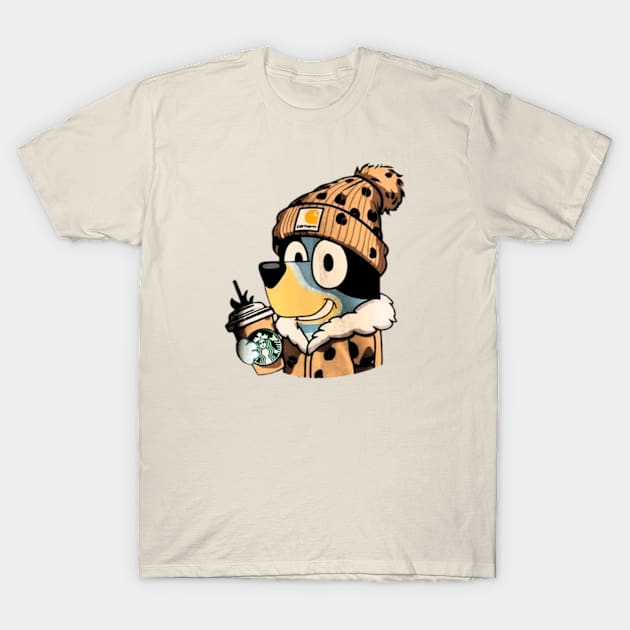 Happy Bluey T-Shirt by Rainbowmart